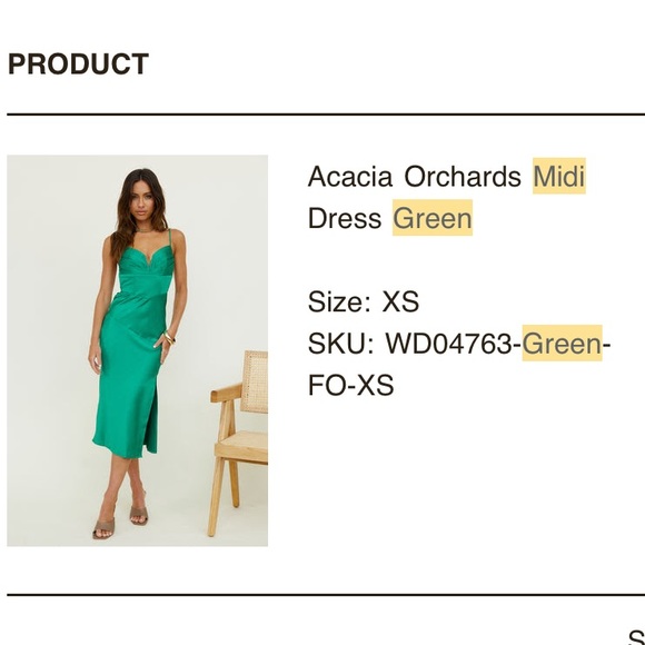 Sharpen Collections Australia- Midi Dress- Green - Picture 6 of 6